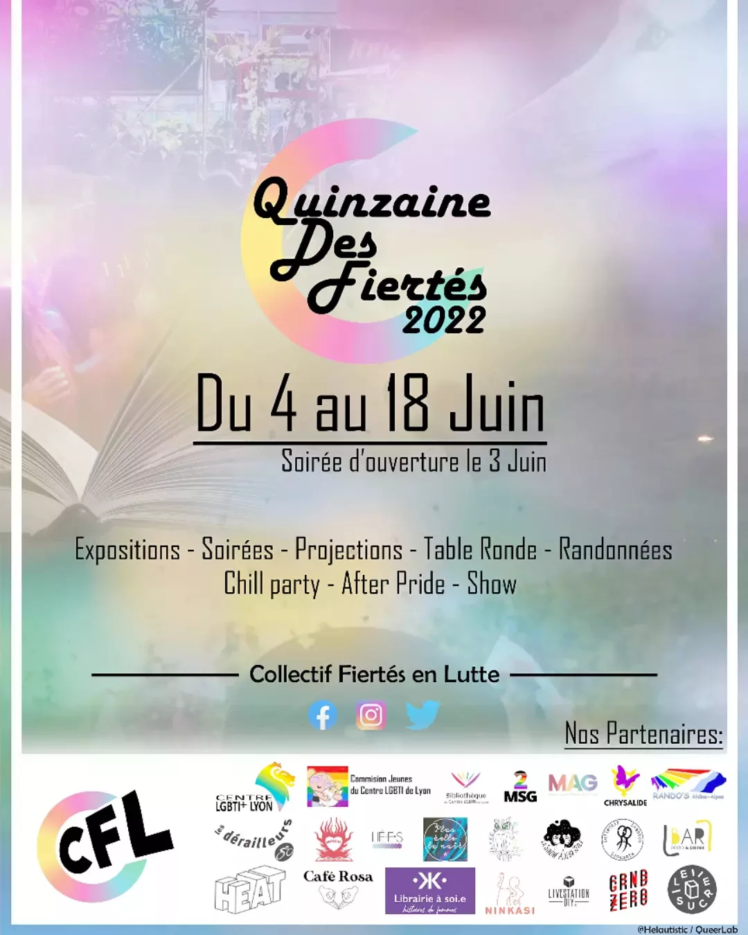 Quinzaine des Fiertés 2022 - Collectif Fiertés en Lutte